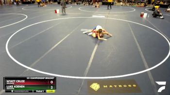 121 Championship Bracket Champ. Round 2 - Luke Koenen, Wayzata vs Wyatt Cruze, Willmar