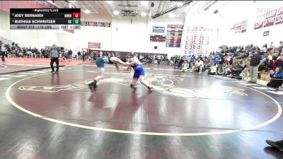 175 lbs Semifinal - Joey Bernardi, Nonnewaug vs Mathias Schweitzer, Haddam-Killingworth