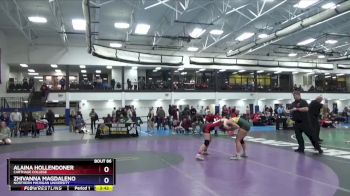 124 lbs Cons. Round 3 - Zhivanna Magdaleno, Northern Michigan University vs Alaina Hollendoner, Carthage College