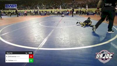 66 lbs Consi Of 4 - Kinsley Ontiveros, Texas Elite Wrestling vs Bryer Votaw, Madill Takedown