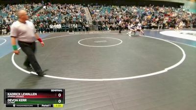 144 lbs Semifinal - Devon Kerr, La Pine vs Kadrick Lewallen, Spanish Springs