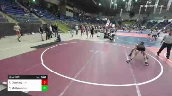 109 lbs Consolation - Aiden Downing, Flathead Valley WC vs Chance Mathews, Mile High WC