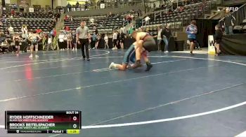 180 lbs Quarterfinal - Brooks Beitelspacher, Siouxland Wrestling Academy vs Ryder Hoffschneider, Black Fox Wrestling Academy