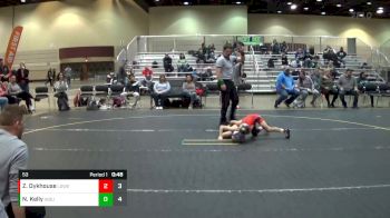 53 lbs Round 2 (4 Team) - Zeth Dykhouse, Lowell WC vs Nicholas Kelly, Indiana Outlaws