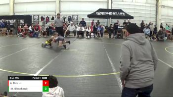 65 lbs Round 4 - Hunter Blanchard, Reed City Youth Wrestling Club vs Abrum Bice, Mat Psychos