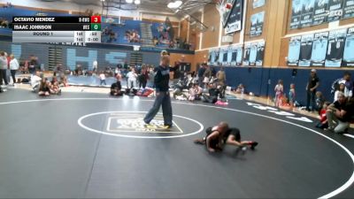 47-49 lbs Round 1 - Isaac Johnson, Westlake vs Octavio Mendez, RWC - Roy Wrestling Club