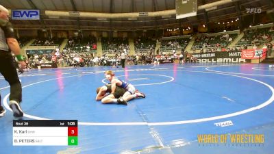 73 lbs Round Of 16 - Kasen Karl, Greater Heights Wrestling vs BRODY PETERS, Sebolt Wrestling Academy