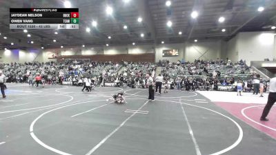 43 lbs Round Of 16 - JayDean Nelson, Buckaroo WC vs Owen Vang, Team Viper