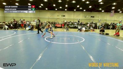 58 lbs Quarterfinal - Collin Gandee, Prime 9U vs Krew Eylicio, Powerhouse Gold 9U