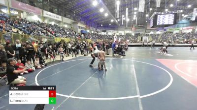 50 lbs Consi Of 8 #1 - James Devaul, Pikes Peak Warriors vs Lucas Perez, Bear Cave