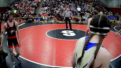 121 lbs Champ. Round 1 - Owen Anderson, Corry Area Hs vs Madison Chisler, Bethlehem Center Hs