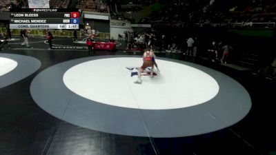 190 lbs Cons. Quarters - Leon Bleess, Peninsula Wrestling Club vs Michael Mendez, Righetti High School Wrestling