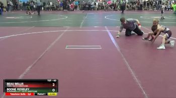 40 lbs Quarterfinal - Beau Bellis, Tiger Youth Wrestling vs Boone Moseley, Alexander City Youth Wrestling