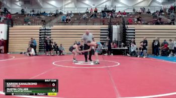 100 lbs Quarterfinal - Karson Kahalekomo, Red Cobra WA vs Dustin Collier, Invicta Wrestling Academy