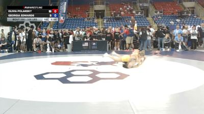 100 lbs Champ. Rd Of 64 - Olivia Polansky, Massachusetts vs Georgia Edwards, Iowa
