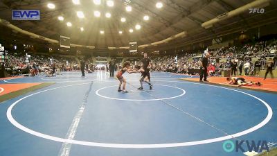 52 lbs Consi Of 4 - Easton Wright, Cushing Tigers vs Adam Brummett, Sperry Wrestling Club