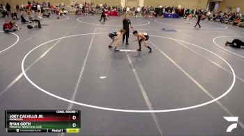 120 lbs Cons. Round 1 - Ryan Goth, Pinnacle Wrestling Club vs Joey Calvillo Jr., Minnesota