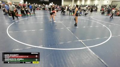 135 lbs Semifinal - Kate Doughty, Goldman`s Wrestling Academy Of The Rockies vs Gwendolyn Jewell, Premier Wrestling Club