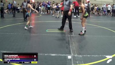 98 lbs Round 3 (8 Team) - Morgan Hyland, WOW vs Mya Hammond, Beast Mode WA Pink