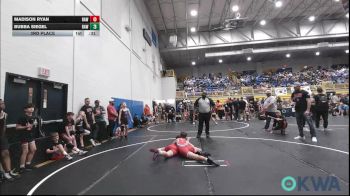 110 lbs 3rd Place - Madison Ryan, Raw Wrestling Club vs Bubba Siegel, Raw Wrestling Club