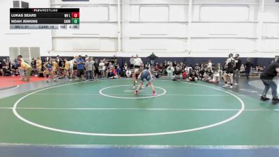 120 lbs Quarterfinal - Lukas Sears, WV Lunatics-MS vs Noah Jenkins, Carrollton Warrior-MS