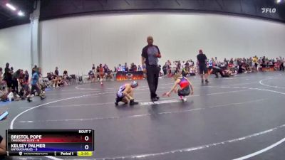 71 lbs Round 2 (8 Team) - Kelsey Palmer, Untouchables vs Bristol Pope, Takedown Elite