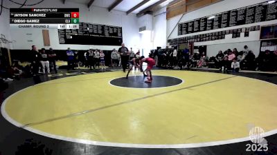 100 lbs Champ. Round 2 - Jayson Sanchez, Delta Wrestling Club vs Diego Gamez, Clark