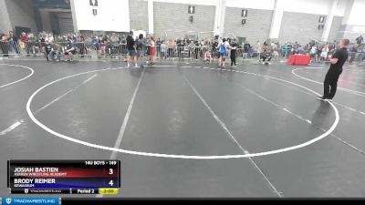 149 lbs Quarterfinal - Josiah Bastien, Askren Wrestling Academy vs Brody Reimer, Kewaskum