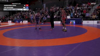 65kg Champ. Round 1 - Harshveer Johal, The ROC vs Leo Spooner, Dinos Wrestling Club