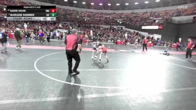 70 lbs Champ. Round 1 - Sadie Hilke, Princeton Wrestling Club vs Marlene Sommer, Saint Croix Falls