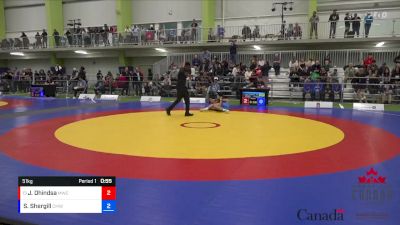 51kg Cons. Round 2 - Jhujar Dhindsa, Matmen WC vs Sartaj Shergill, Canadian Mal Wrestling