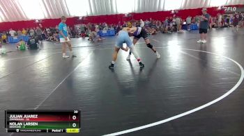 150 lbs Round 2 (6 Team) - Nolan Larsen, Denmark vs Julian Juarez, Zimmerman