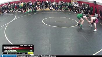 190-194 lbs Semifinal - Jackson Bentham, Faith Lutheran vs Leslie Wagner, Sunnyslope High School