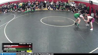 190-194 lbs Semifinal - Jackson Bentham, Faith Lutheran vs Leslie Wagner, Sunnyslope High School