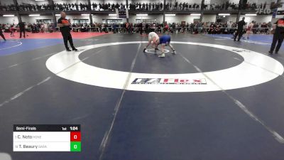 131 lbs Semifinal - Chris Noto, Honeoye Falls-lima vs Taylor Beaury, Saratoga Springs