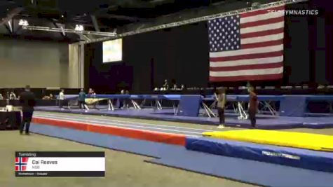 Cai Reeves - Tumbling, NSB - 2021 USA Gymnastics Championships