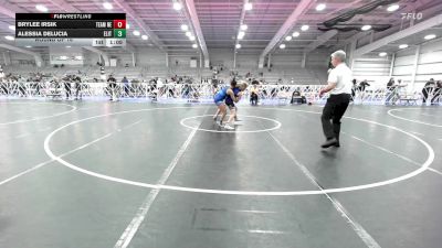 100 lbs Round Of 16 - BryLee Irsik, Team Nebraska vs Alessia DeLucia, Elite NJ Red