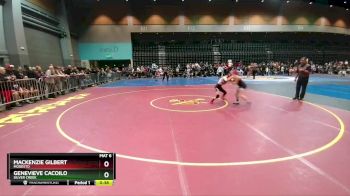 100 lbs Cons. Semi - Mackenzie Gilbert, Modesto vs Genevieve Cacoilo, Silver Creek