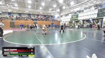 106 lbs Semifinal - Rickey Orsborn, Chaparral vs Grant Fearing, Temecula Valley