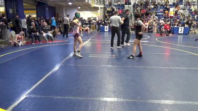 110 lbs Quarterfinal - Natalie Minnock, Quaker Valley vs Ellie Myers, Young Guns