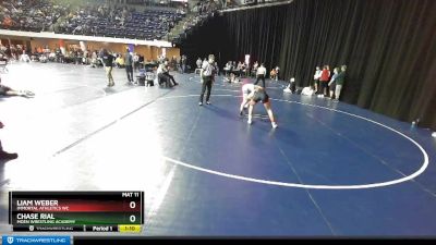 140 lbs Semifinal - Chase Rial, Moen Wrestling Academy vs Liam Weber, Immortal Athletics WC