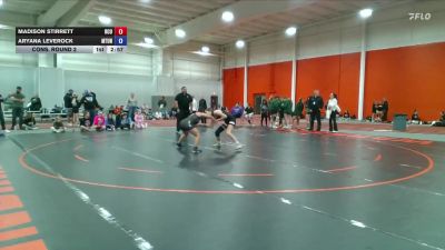 124 lbs Cons. Round 2 - Madison Stirrett, Rochester Christian vs Aryana Leverock, Mount Union