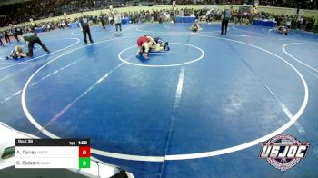 132 lbs Round Of 16 - Ayden Torres, Warrior Trained Wrestling vs Connor Claborn, Marlow Outlaws