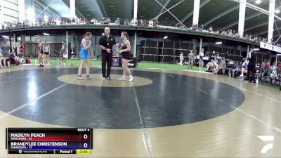 130 lbs Round 2 (6 Team) - Madilyn Peach, Wisconsin vs Brandylee Christenson, Minnesota