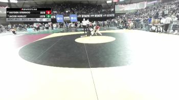 Boys 4A 126 lbs 7th Place Match - Hayden Sternod, South Kitsap vs Jacob Hurley, Lake Stevens
