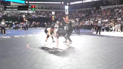 175 lbs Semifinal - Travis Grace, Gilroy (CC) vs Mario Carini, Poway (SD)