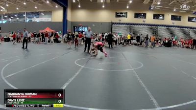 105 lbs Round 2 (4 Team) - Nabhanya Dhiman, Top Dawg Academy vs Davis Lenz, Full Circle