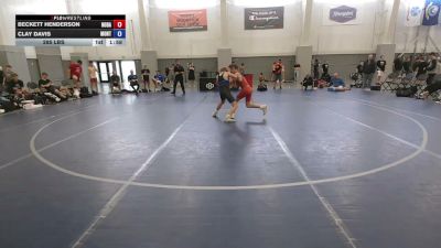 88 lbs Beckett Henderson, North Dakota vs Clay Davis, Montana