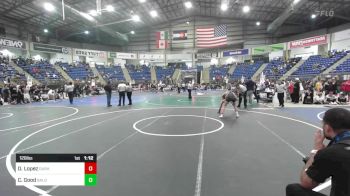 126 lbs Quarterfinal - Deven Lopez, Duran Elite vs Cole Good, Bald Eagle WC