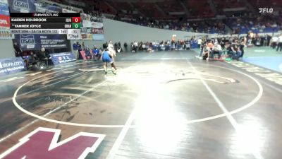 2A/1A Boys 132 Cons. Round 2 - Tanner Joyce, Crane Boys vs Kaiden Holbrook, Illinois Valley Boys